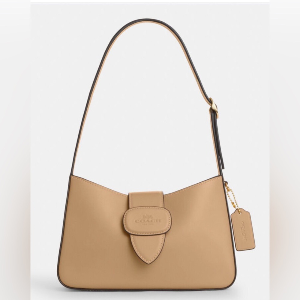 Coach Tan Leather Shoulder Bag